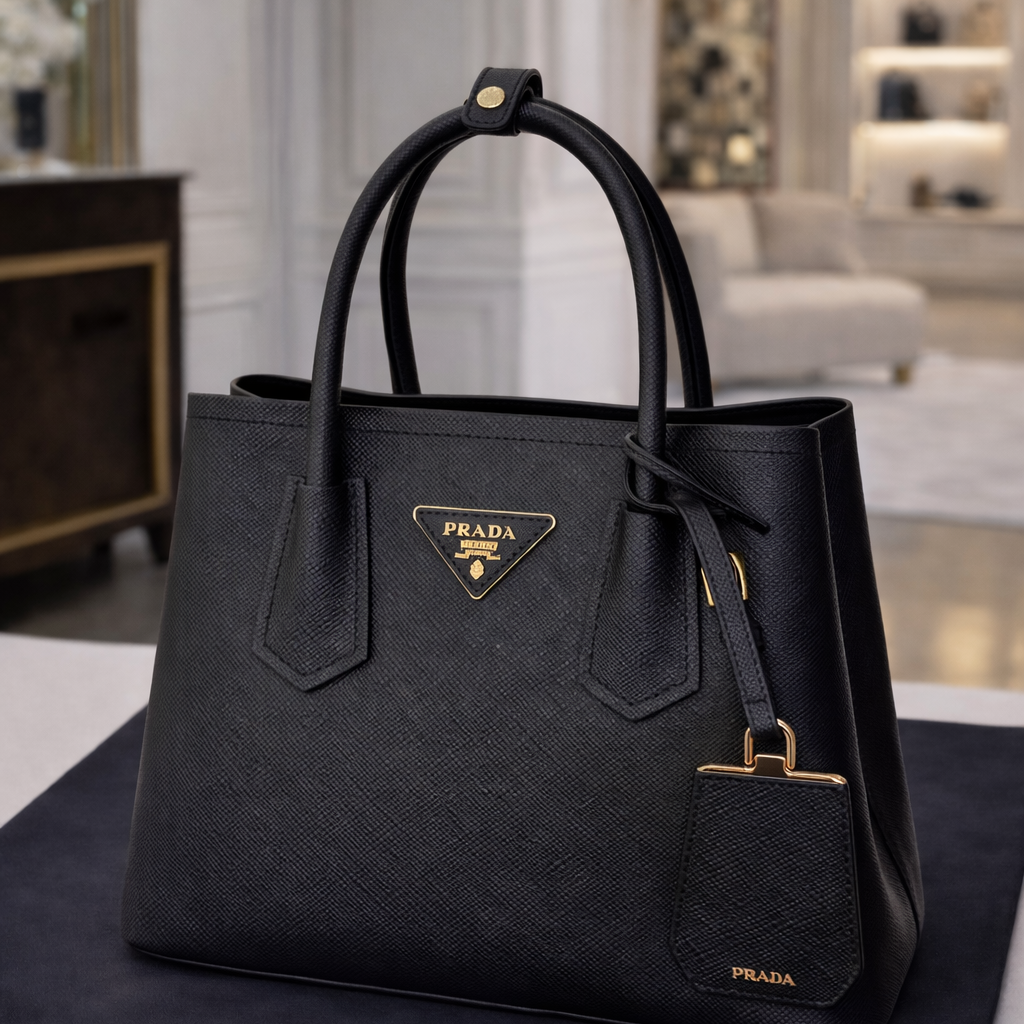 Black Leather Handbag PD