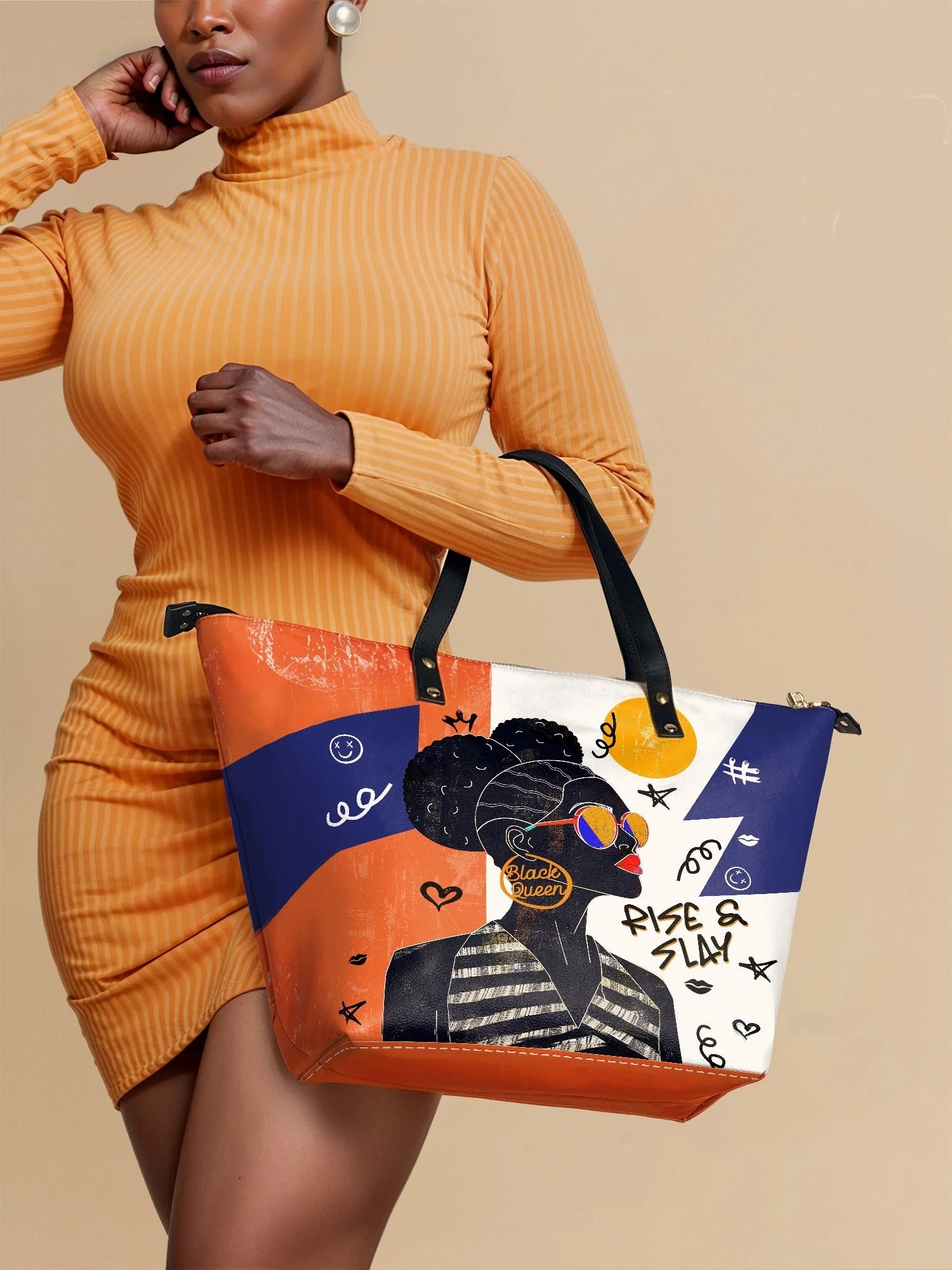 Sanaa Salt Pop Leather Tote Bag – Afroyla