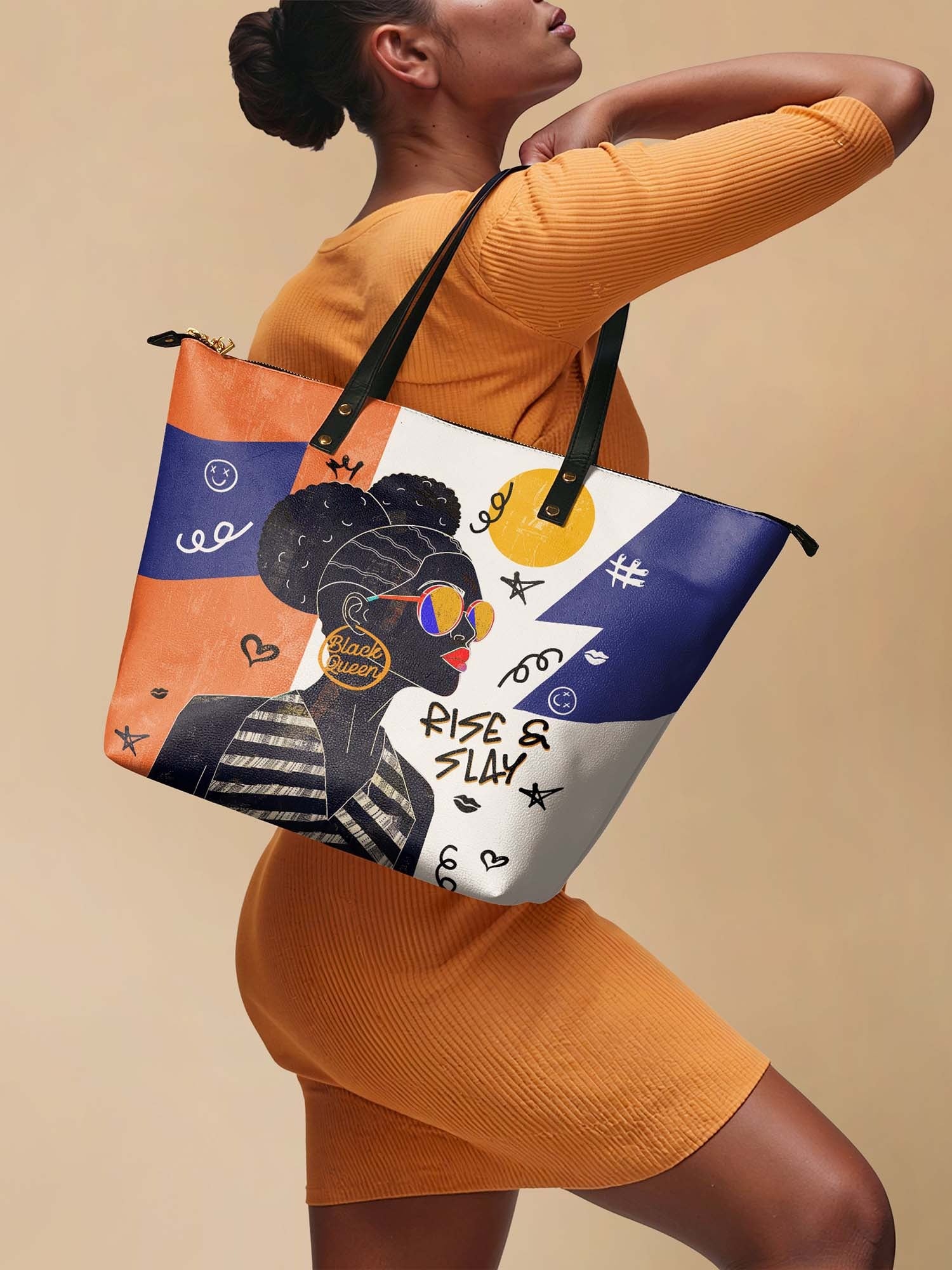 Sanaa Salt Pop Leather Tote Bag – Afroyla