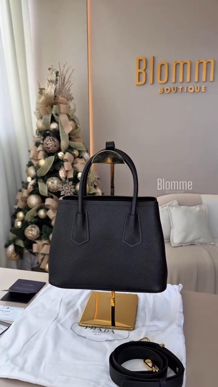 Black Leather Handbag PD