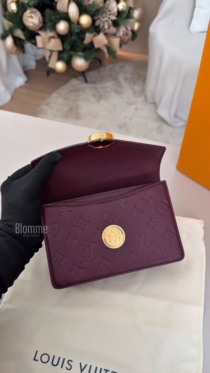 Burgundy Handbag LV