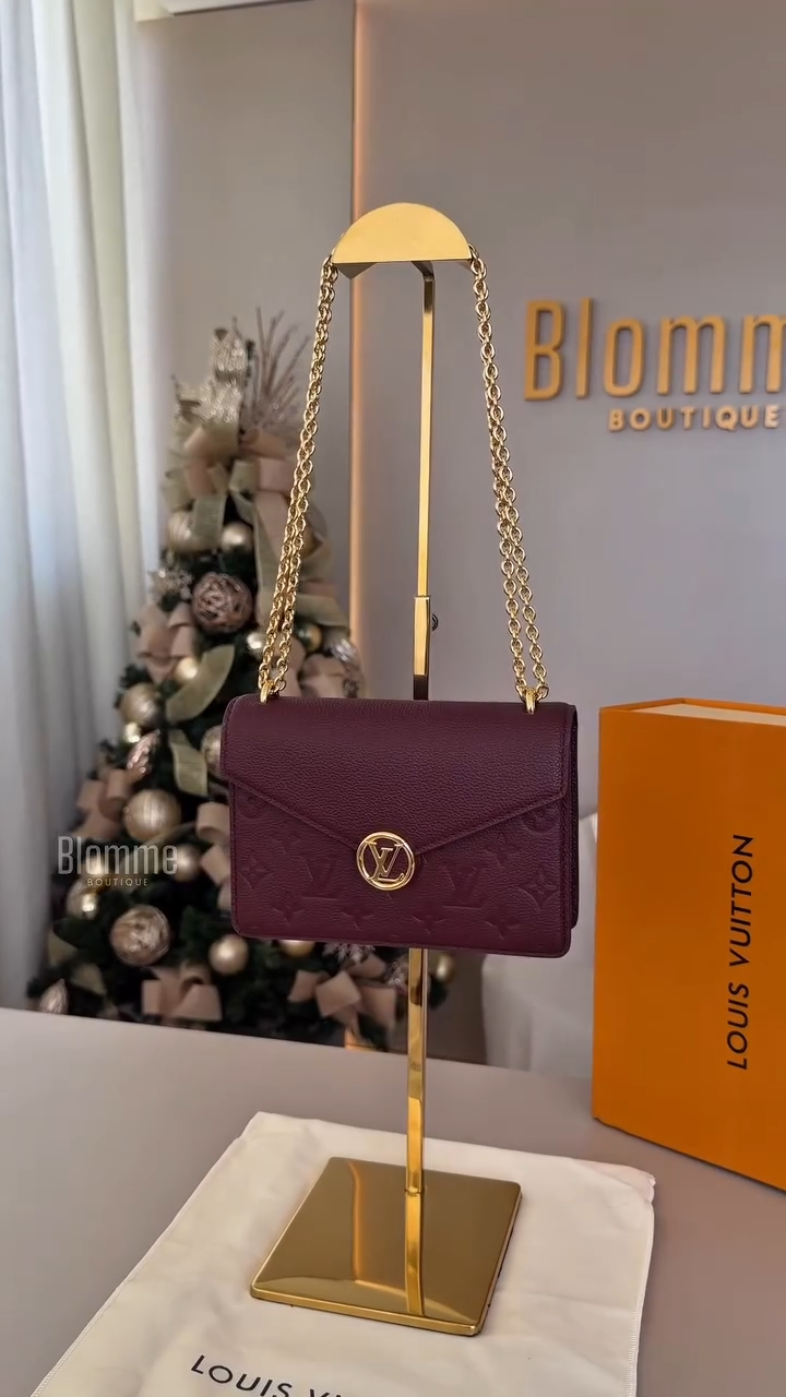 Burgundy Handbag LV