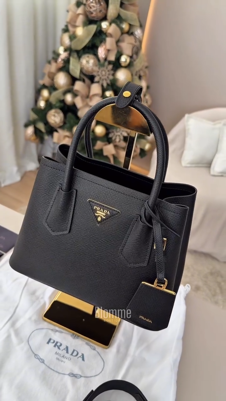 Black Leather Handbag PD
